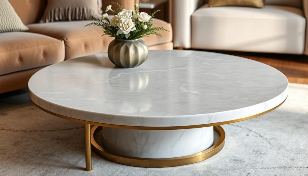 round coffee table materials