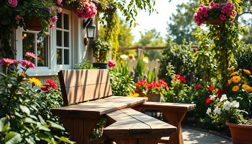 Pub bench