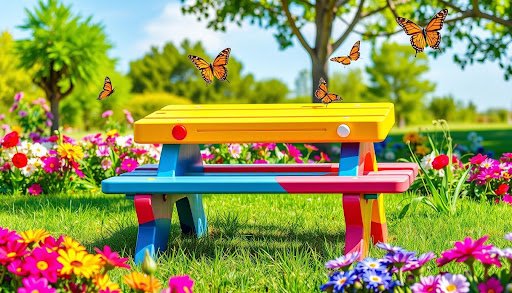 childrens picnic bench