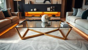 glass coffee table